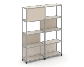 Стеллаж 5 уровней 2 секции VR.LT-STK-514.12 2370x400x2000 Шелф Мобайл / Shelf Mobile images