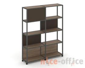 Стеллаж 5 уровней 2 секции VR.LT-STK-514.12 2370x400x2000 Шелф Мобайл / Shelf Mobile images