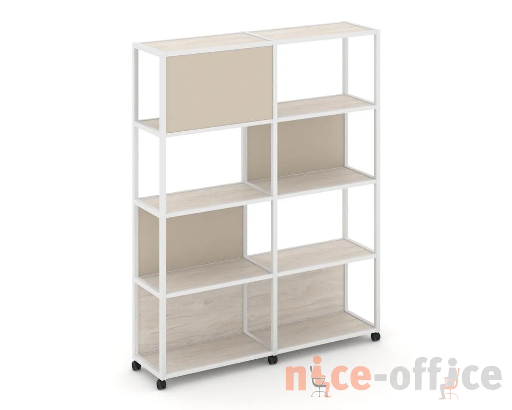 Стеллаж 5 уровней 2 секции VR.LT-STK-514.12 2370x400x2000 Шелф Мобайл / Shelf Mobile