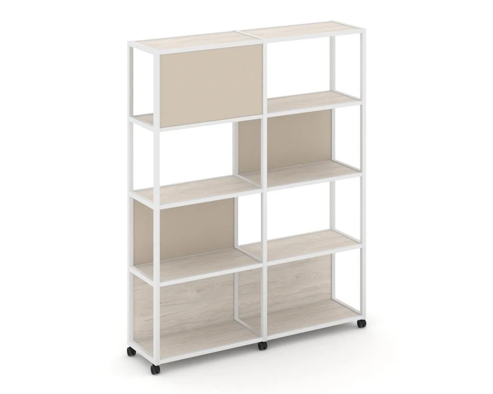 Стеллаж 5 уровней 2 секции VR.LT-STK-514.12 2370x400x2000 Шелф Мобайл / Shelf Mobile