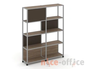 Стеллаж 5 уровней 2 секции VR.LT-STK-514.12 2370x400x2000 Шелф Мобайл / Shelf Mobile images