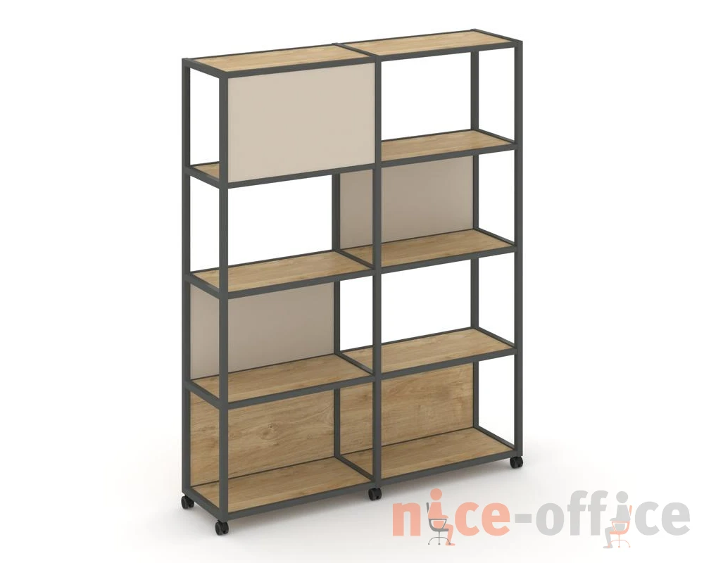 Стеллаж 5 уровней 2 секции VR.LT-STK-514.12 2370x400x2000 Шелф Мобайл / Shelf Mobile