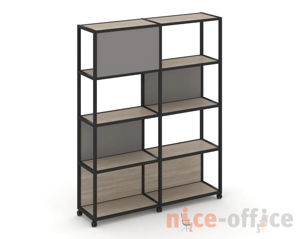 Стеллаж 5 уровней 2 секции VR.LT-STK-514.12 2370x400x2000 Шелф Мобайл / Shelf Mobile