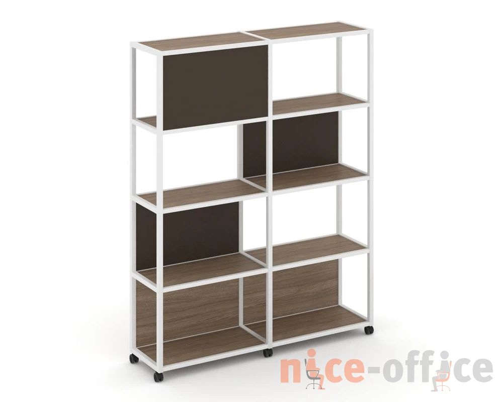 Стеллаж 5 уровней 2 секции VR.LT-STK-514.12 2370x400x2000 Шелф Мобайл / Shelf Mobile
