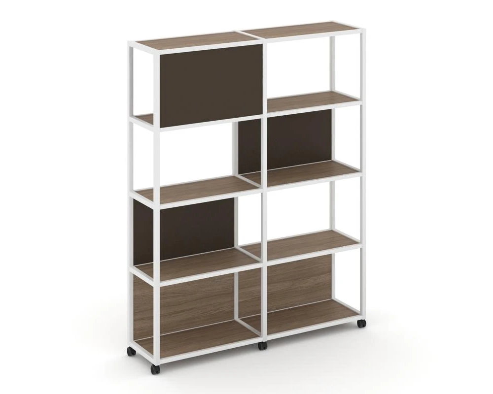 Стеллаж 5 уровней 2 секции VR.LT-STK-514.12 2370x400x2000 Шелф Мобайл / Shelf Mobile