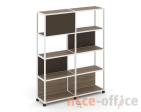 Стеллаж 5 уровней 2 секции VR.LT-STK-514.12 2370x400x2000 Шелф Мобайл / Shelf Mobile images