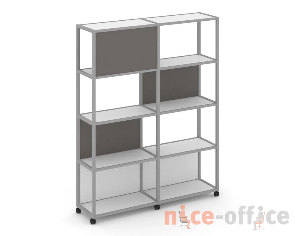 Стеллаж 5 уровней 2 секции VR.LT-STK-514.12 2370x400x2000 Шелф Мобайл / Shelf Mobile