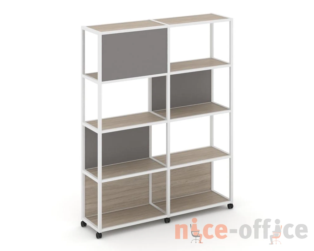 Стеллаж 5 уровней 2 секции VR.LT-STK-514.12 2370x400x2000 Шелф Мобайл / Shelf Mobile