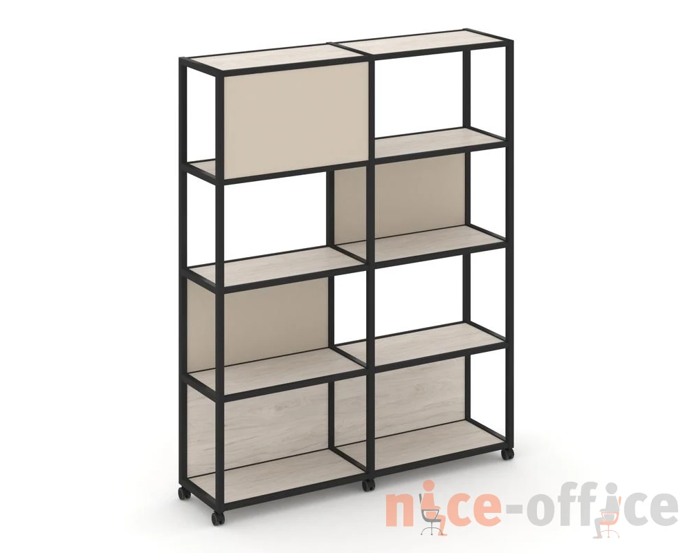 Стеллаж 5 уровней 2 секции VR.LT-STK-514.12 2370x400x2000 Шелф Мобайл / Shelf Mobile