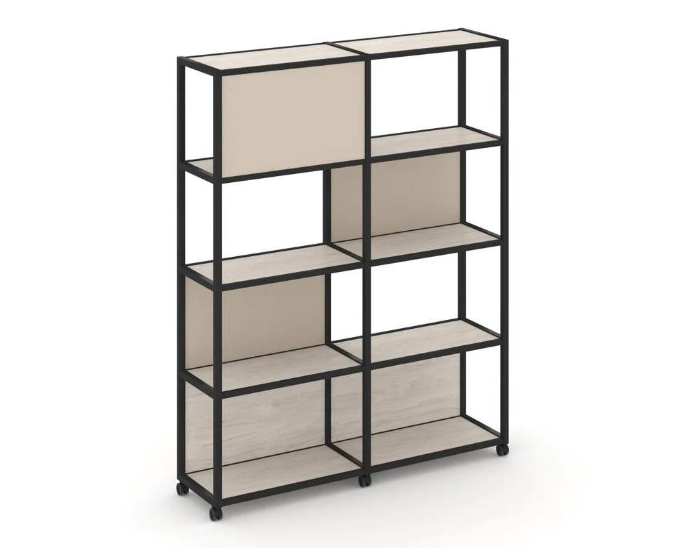 Стеллаж 5 уровней 2 секции VR.LT-STK-514.12 2370x400x2000 Шелф Мобайл / Shelf Mobile