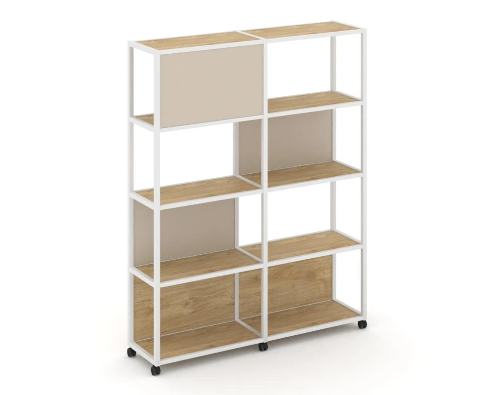 Стеллаж 5 уровней 2 секции VR.LT-STK-514.12 2370x400x2000 Шелф Мобайл / Shelf Mobile