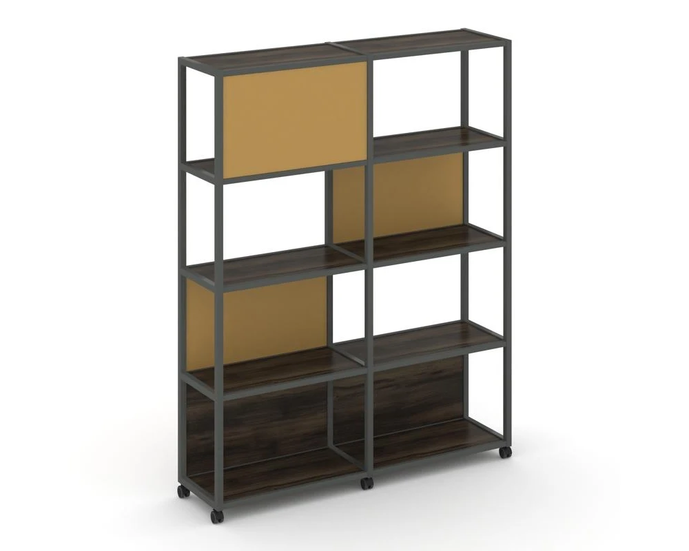 Стеллаж 5 уровней 2 секции VR.LT-STK-514.12 2370x400x2000 Шелф Мобайл / Shelf Mobile