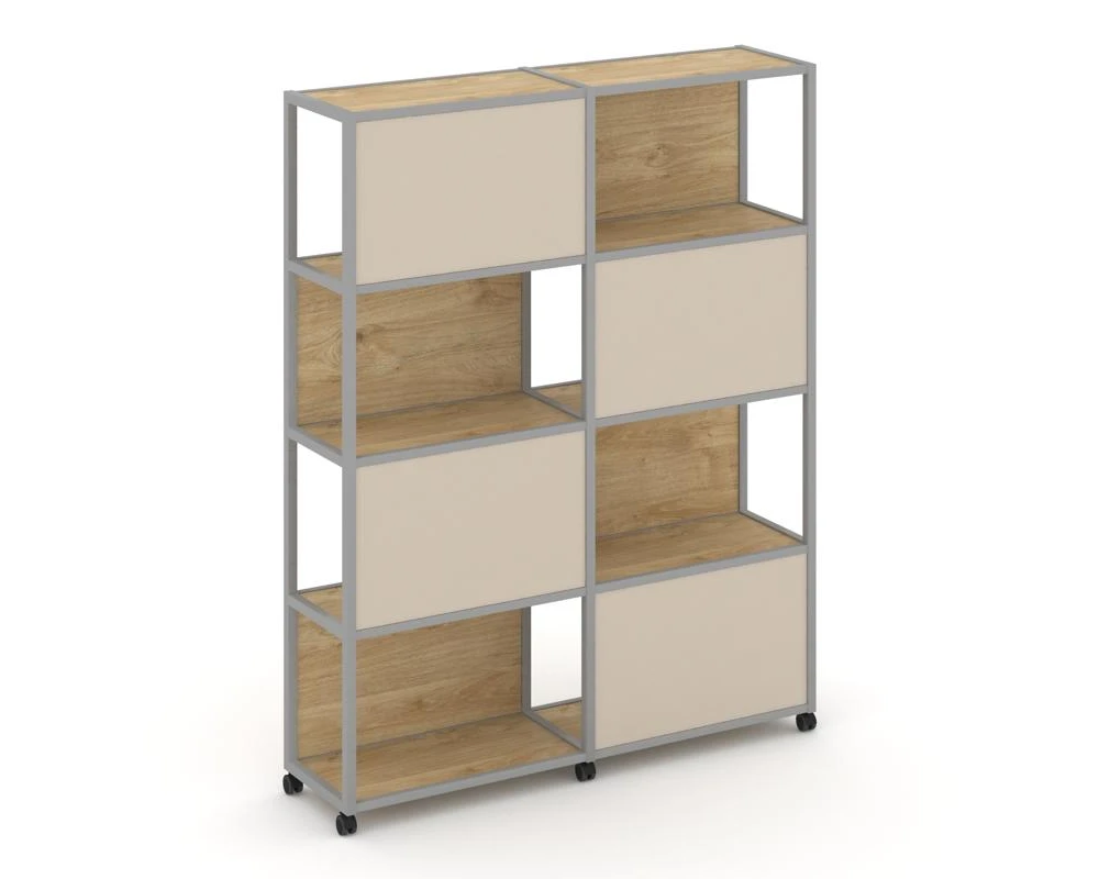 Стеллаж 5 уровней 2 секции VR.LT-STK-516.06 1170x400x2000 Шелф Мобайл / Shelf Mobile