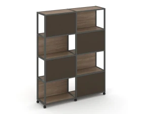 Стеллаж 5 уровней 2 секции VR.LT-STK-516.06 1170x400x2000 Шелф Мобайл / Shelf Mobile images