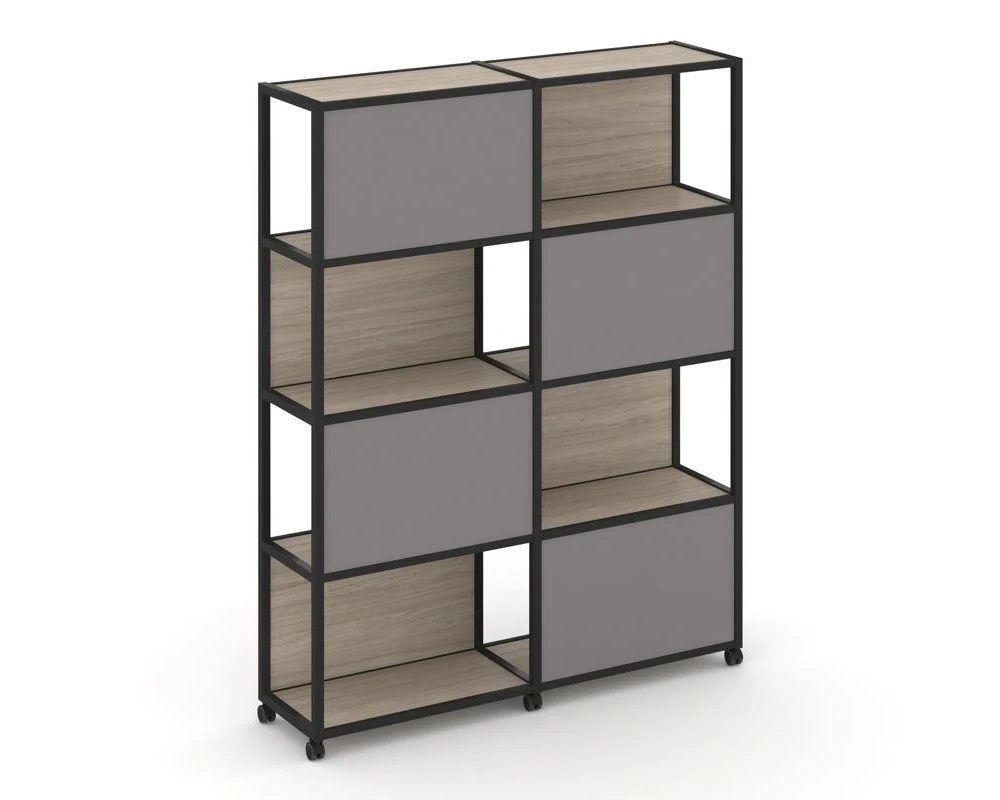 Стеллаж 5 уровней 2 секции VR.LT-STK-516.06 1170x400x2000 Шелф Мобайл / Shelf Mobile