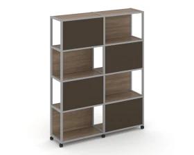 Стеллаж 5 уровней 2 секции VR.LT-STK-516.06 1170x400x2000 Шелф Мобайл / Shelf Mobile images