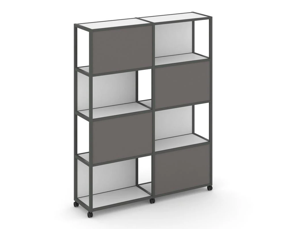 Стеллаж 5 уровней 2 секции VR.LT-STK-516.06 1170x400x2000 Шелф Мобайл / Shelf Mobile