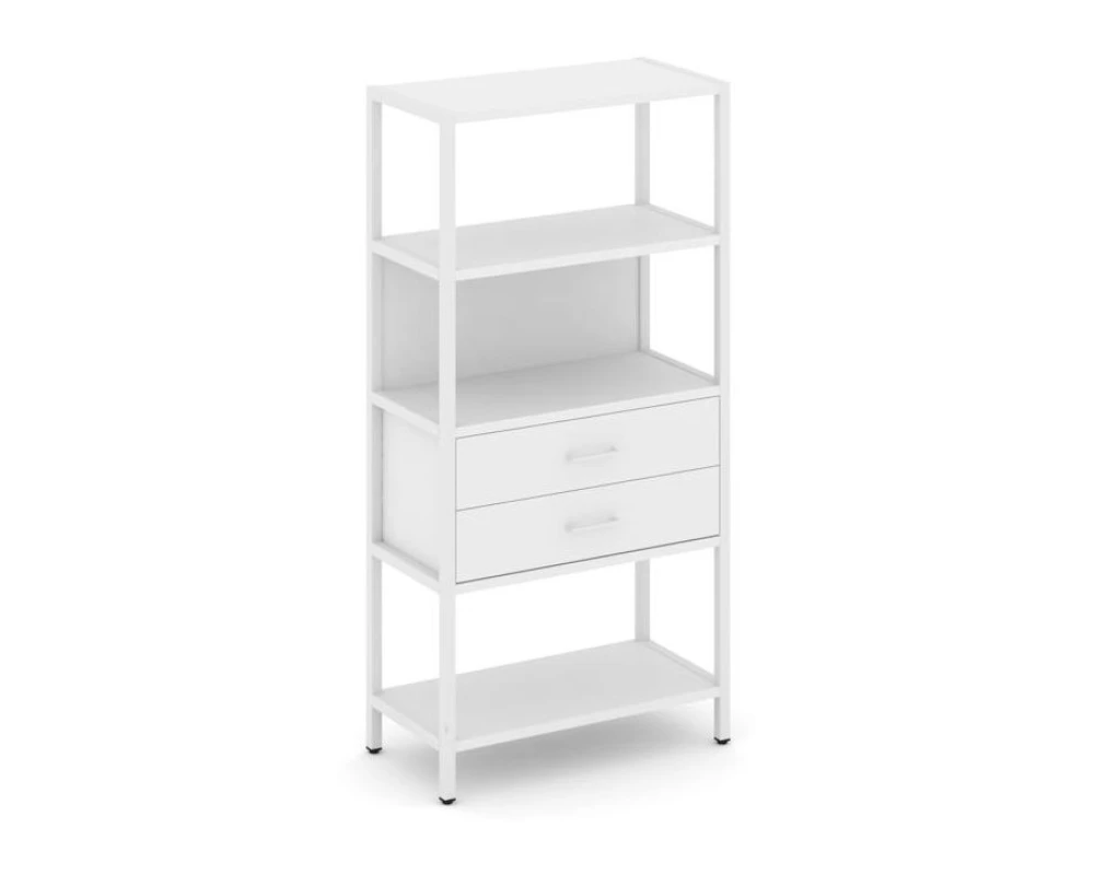 Односекционный стеллаж четырехярусный с ящиками 810х400х1613 Шелф Систем / Shelf System