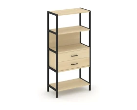 Односекционный стеллаж четырехярусный с ящиками 810х400х1613 Шелф Систем / Shelf System images