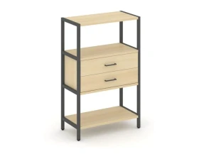 Односекционный стеллаж трехярусный с ящиками 810х400х1246 Шелф Систем / Shelf System images