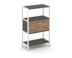 Односекционный стеллаж трехярусный с ящиками 810х400х1246 Шелф Систем / Shelf System images