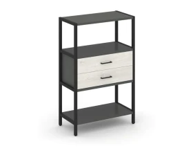 Односекционный стеллаж трехярусный с ящиками 810х400х1246 Шелф Систем / Shelf System images