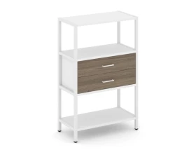 Односекционный стеллаж трехярусный с ящиками 810х400х1246 Шелф Систем / Shelf System images