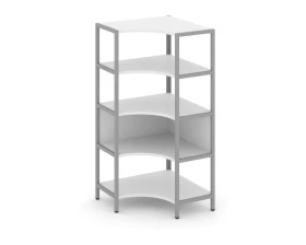 Односекционный угловой стеллаж четырехярусный 810х810х1613 Шелф Систем / Shelf System images