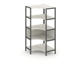 Односекционный угловой стеллаж четырехярусный 810х810х1613 Шелф Систем / Shelf System images
