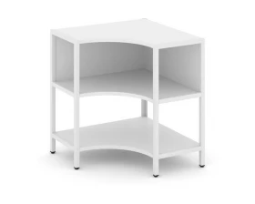 Односекционный угловой стеллаж двухярусный 810х810х879 Shelf System images