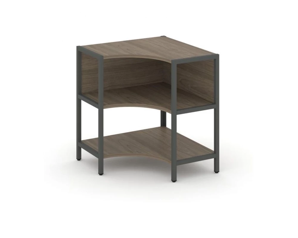 Односекционный угловой стеллаж двухярусный 810х810х879 Shelf System