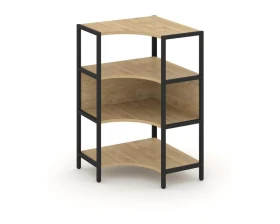 Односекционный угловой стеллаж трехярусный 810х810х1246 Шелф Систем / Shelf System images