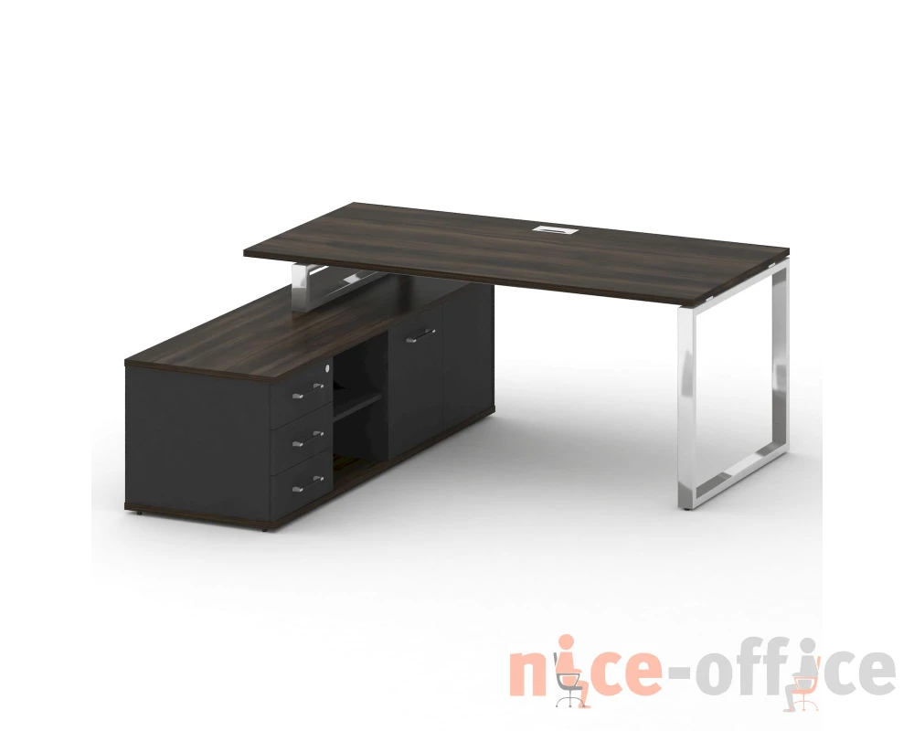 Стол для руководителя с опорной греденцией , левый 180 Шифт / Shift
