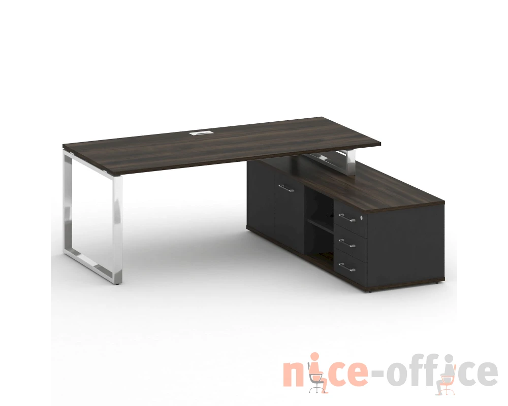 Стол для руководителя с опорной греденцией, правый 200 Шифт / Shift