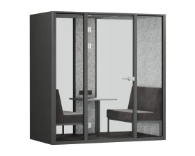 Акустическая кабина СаундКуб / SoundCube RV QUATTRO (задняя стенка стекло) images