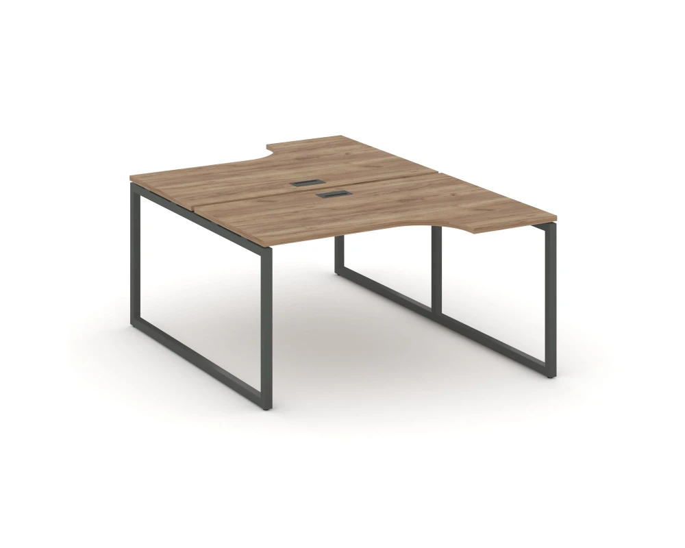 Рабочая станция эргоном. на О-образном каркасе 40 мм 1380x800/2000x750 Стайл Проджект / Style Project