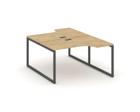 Рабочая станция эргоном. на О-образном каркасе 40 мм 1380x800/2000x750 Стайл Проджект / Style Project images