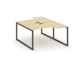 Рабочая станция эргоном. на О-образном каркасе 40 мм 1380x800/2000x750 Стайл Проджект / Style Project images