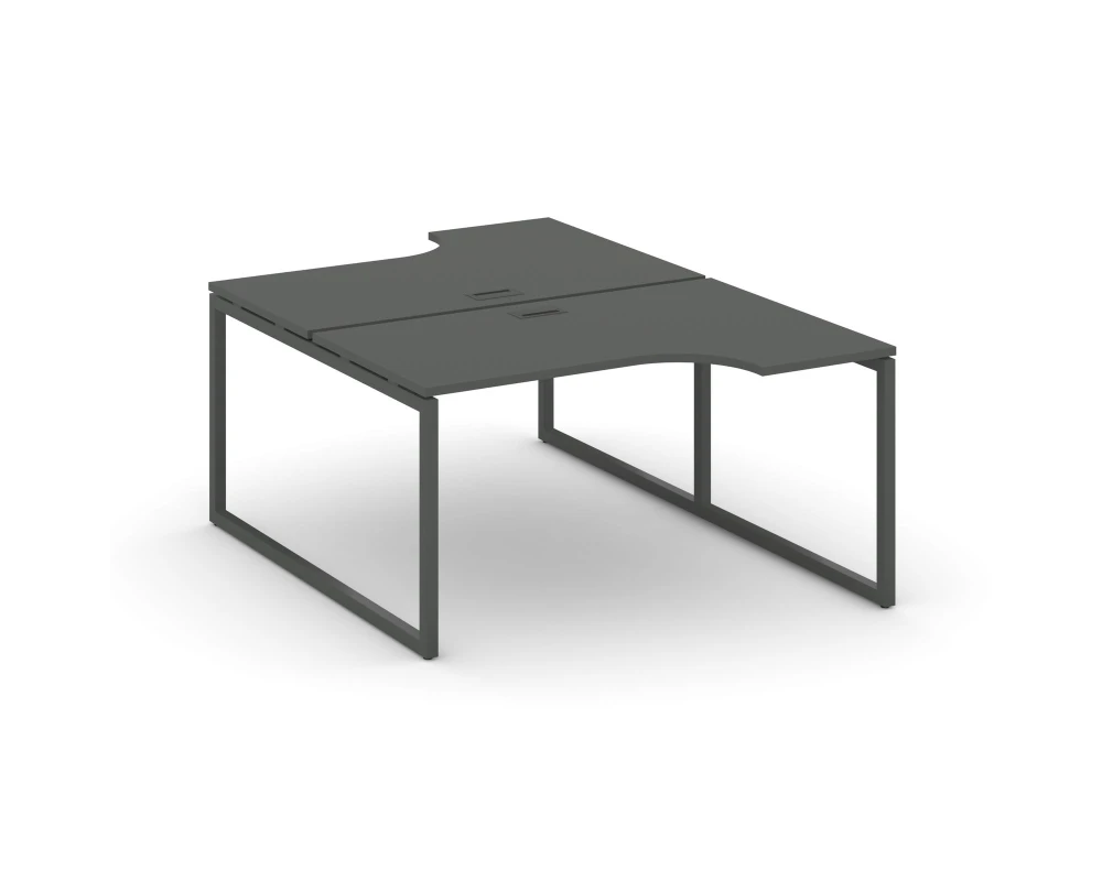 Рабочая станция эргоном. на О-образном каркасе 40 мм 1380x800/2000x750 Стайл Проджект / Style Project