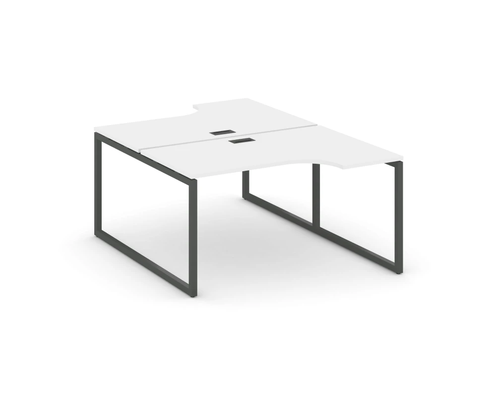 Рабочая станция эргоном. на О-образном каркасе 40 мм 1380x800/2000x750 Стайл Проджект / Style Project