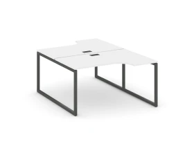 Рабочая станция эргоном. на О-образном каркасе 40 мм 1380x800/2000x750 Стайл Проджект / Style Project images