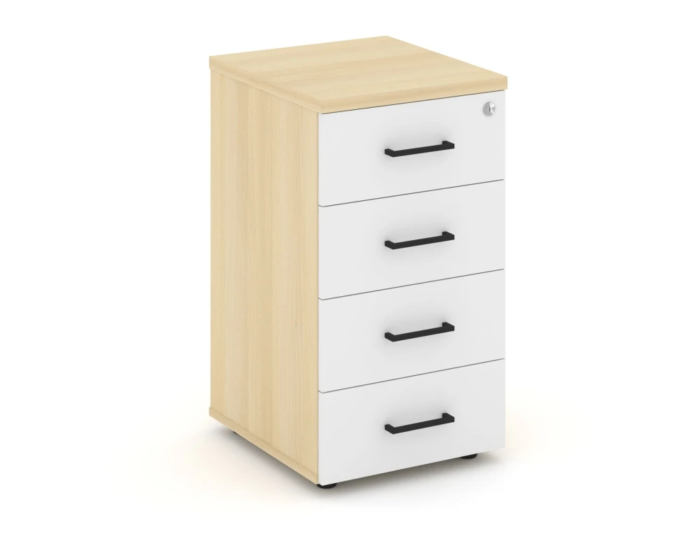 Тумба опорная/приставная с ящиками 416x460x750 Стайл Проджект / Style Project