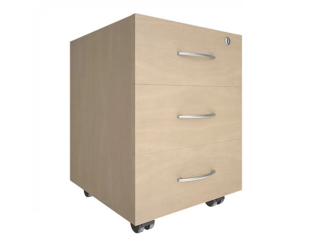 Тумба подкатная 3 ящика с замком Нова С / Nova S