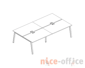 Рабочая станция 4х160 с опорами TRE A4.PRO images