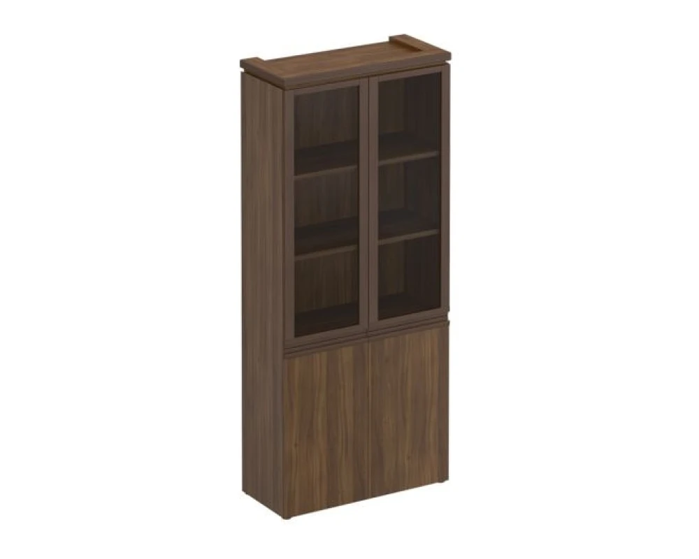 Шкаф для документов со стеклянными дверями МК 343 ДА Mark