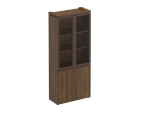 Шкаф для документов со стеклянными дверями МК 343 ДА Mark images