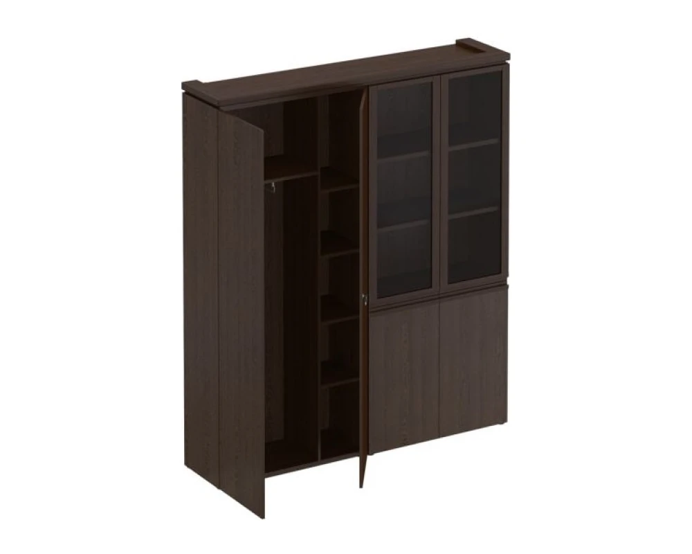 Шкаф комбинированный для одежды со стеклом МК 359 Mark