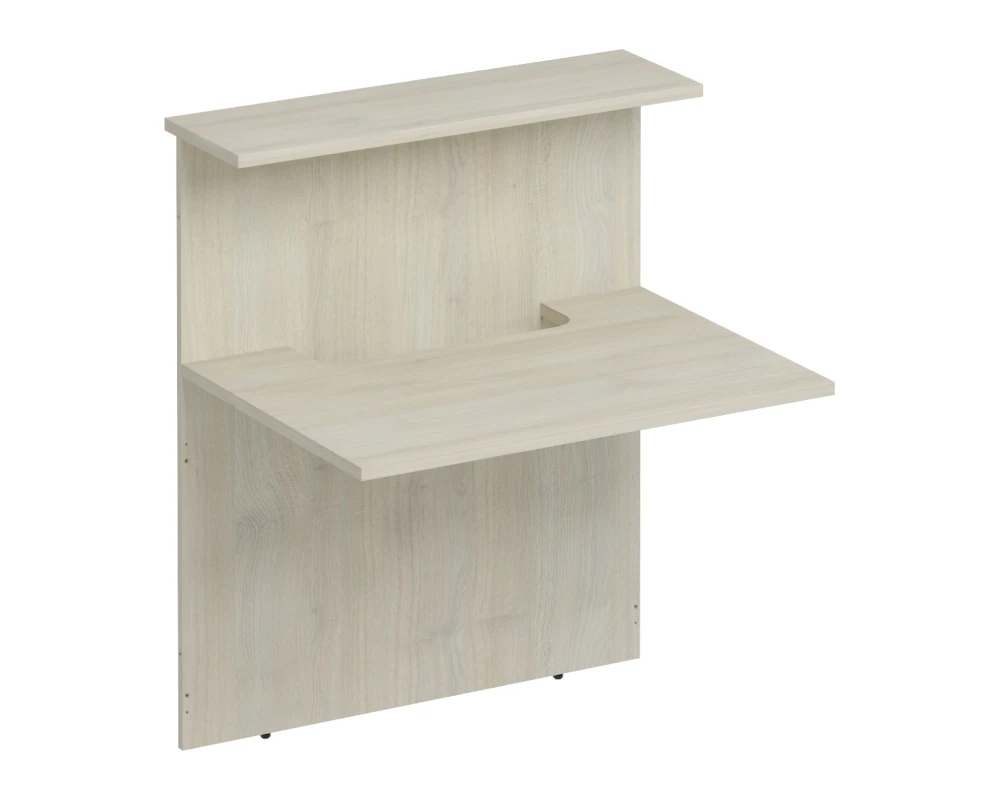 Модуль ресепшн прямой с вырезом без опор 100x76,8x120 Комфорт