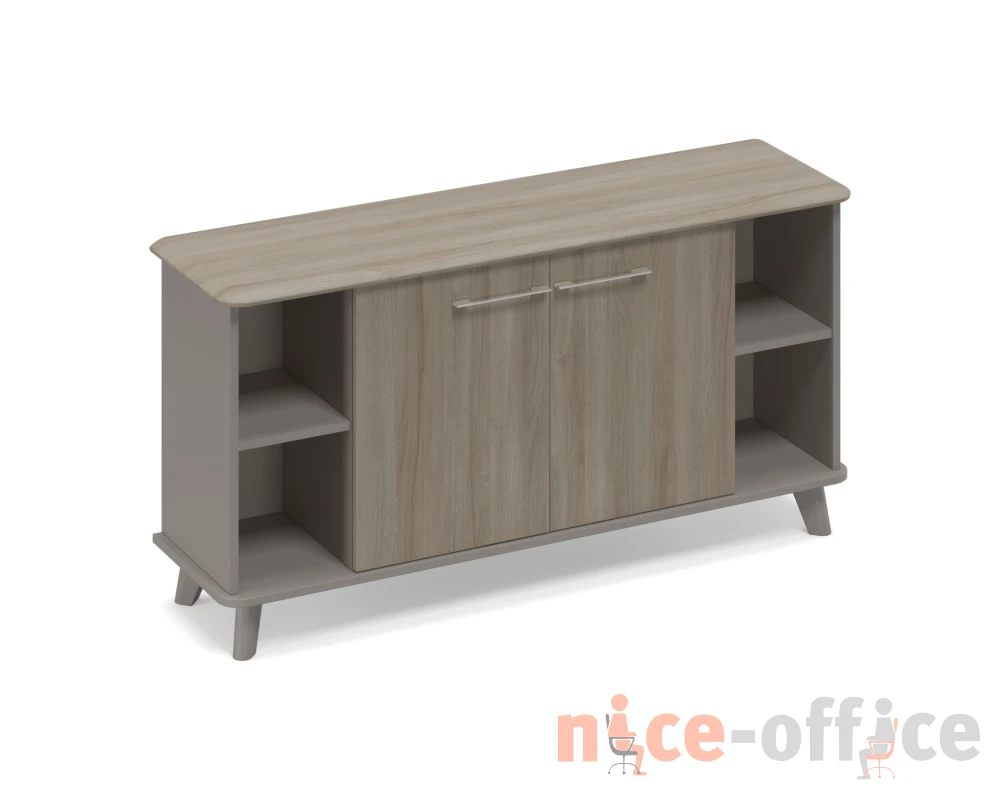 Шкаф низкий полузакрытый греденция 150x44x87,2 Time Metal