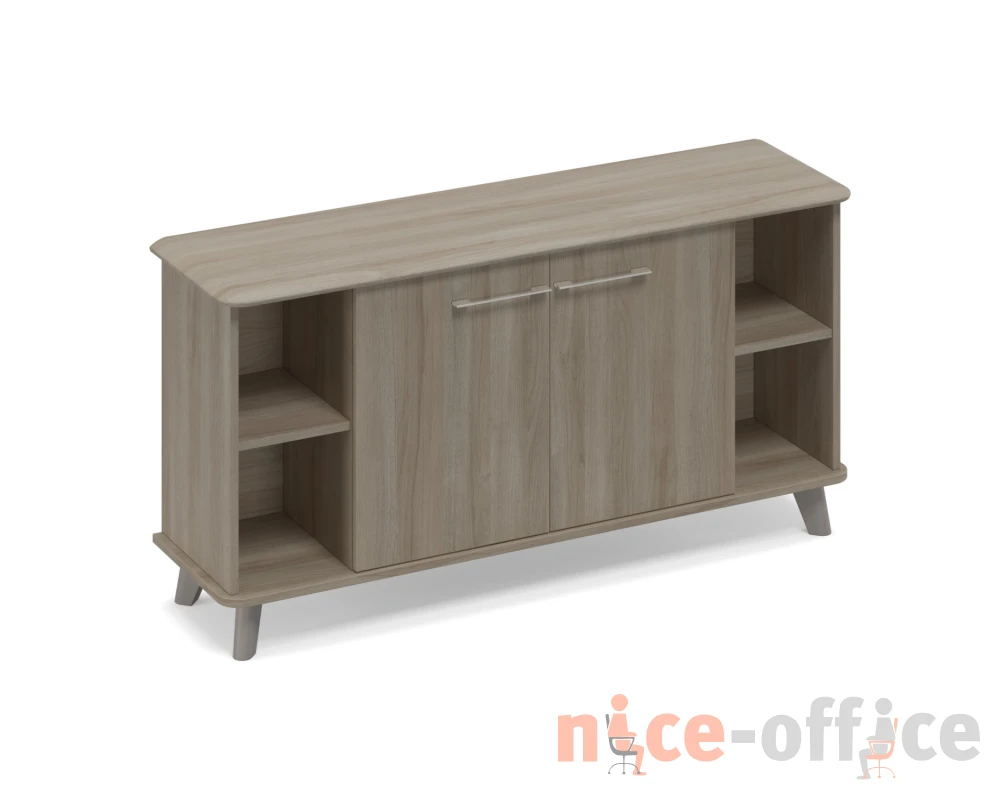 Шкаф низкий полузакрытый греденция 150x44x87,2 Time Metal